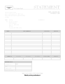 Billing Statement...