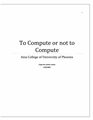To Compute Or Not To...