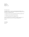 Cover Letter