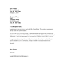 Cover Letter In Response...