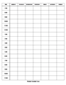 Weekly Schedule Form