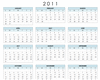 2011 1 Page Calendar