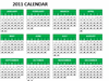 2011 Calendar