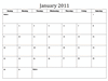 2011 Calendar