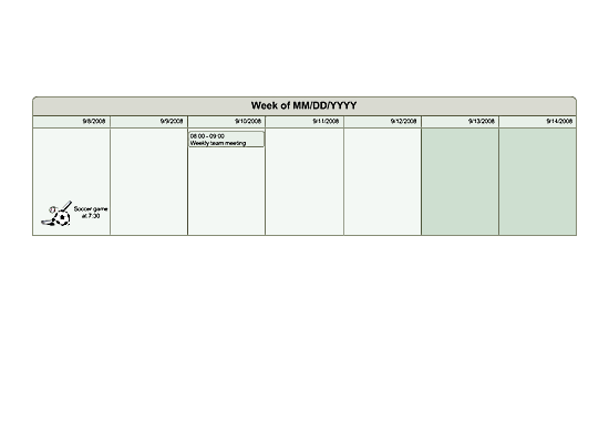 One Week Planner (metric)