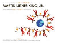 Martin Luther King Day Wanted Poster Template