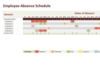 Employee Absence Schedule 2013 2014 2015 2016