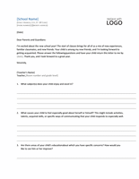 Student Profile Letter Request Form Template Microsoft Word