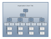 Company Organizational Chart (blue Gradient Design)